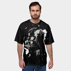 Футболка оверсайз мужская Дарт Вейдер в красках, цвет: 3D-принт — фото 2