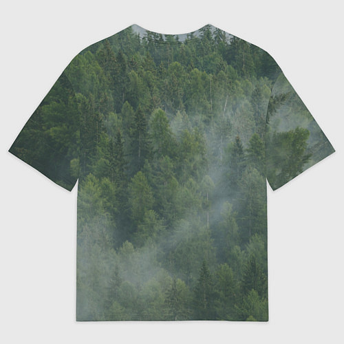 Мужская футболка оверсайз Символ чур - природа мой храм / 3D-принт – фото 2