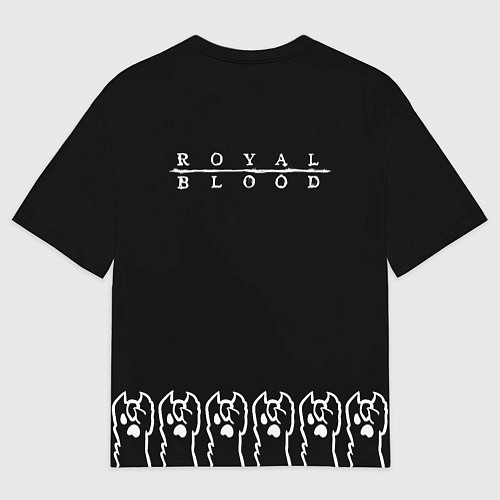 Мужская футболка оверсайз Royal Blood: cat rock / 3D-принт – фото 2