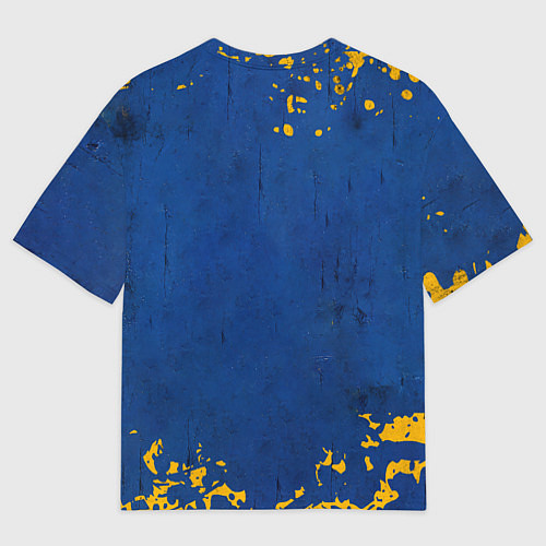 Мужская футболка оверсайз Голден Стэйт Уорриорз лого / 3D-принт – фото 2