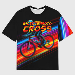 Мужская футболка оверсайз Bicycle moto cross