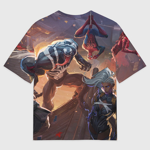 Мужская футболка оверсайз Персонажи Marvel rivals / 3D-принт – фото 2