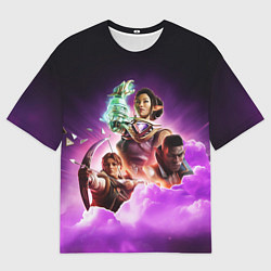 Мужская футболка оверсайз Poster Dragon age