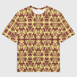 Футболка оверсайз мужская Египетский гобелен, цвет: 3D-принт
