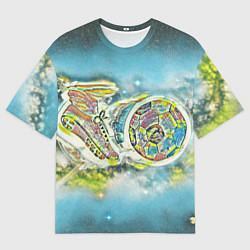 Футболка оверсайз мужская Удар по воротам, цвет: 3D-принт