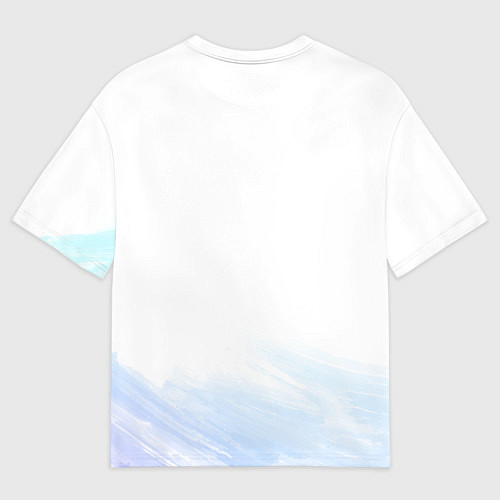 Мужская футболка оверсайз Котик в зимней шапке / 3D-принт – фото 2