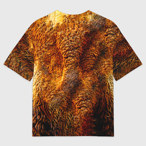 Мужская футболка оверсайз Голова бизона / 3D-принт – фото 2