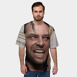 Футболка оверсайз мужская The shining - heres johnny, цвет: 3D-принт — фото 2