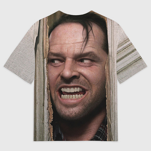 Мужская футболка оверсайз The shining - heres johnny / 3D-принт – фото 2
