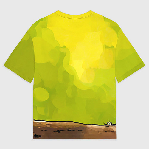 Мужская футболка оверсайз Большой воробей / 3D-принт – фото 2