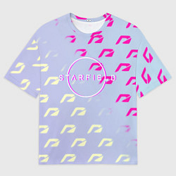 Мужская футболка оверсайз Starfield x nfs