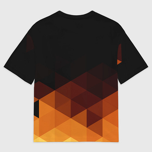 Мужская футболка оверсайз Герб России геометрия / 3D-принт – фото 2