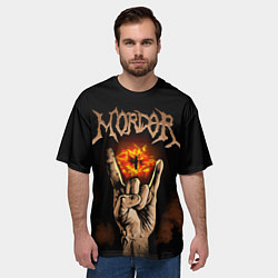Футболка оверсайз мужская Рок Мордор, цвет: 3D-принт — фото 2