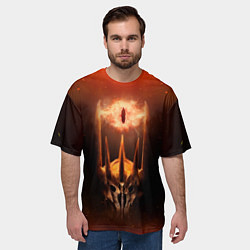 Футболка оверсайз мужская Саурон Властелин колец, цвет: 3D-принт — фото 2