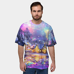 Футболка оверсайз мужская Настроение рождества, цвет: 3D-принт — фото 2