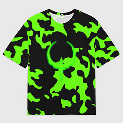 Мужская футболка оверсайз Quake camo