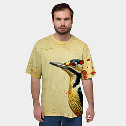 Футболка оверсайз мужская Большой дятел, цвет: 3D-принт — фото 2