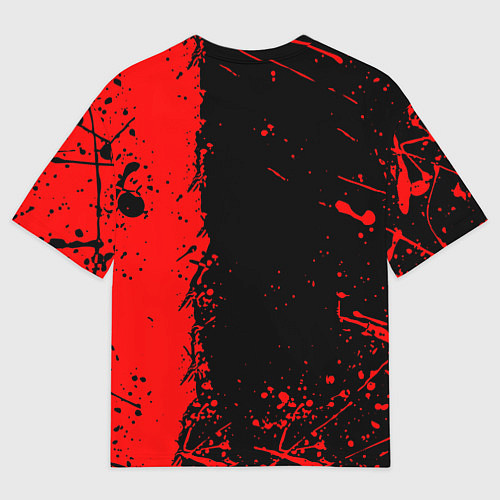 Мужская футболка оверсайз Linkin park краски всплеск текстура / 3D-принт – фото 2