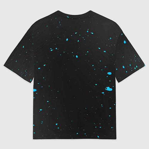 Мужская футболка оверсайз Японский самурай маска / 3D-принт – фото 2