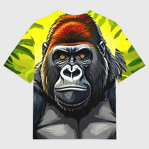 Мужская футболка оверсайз Огромная горилла / 3D-принт – фото 2