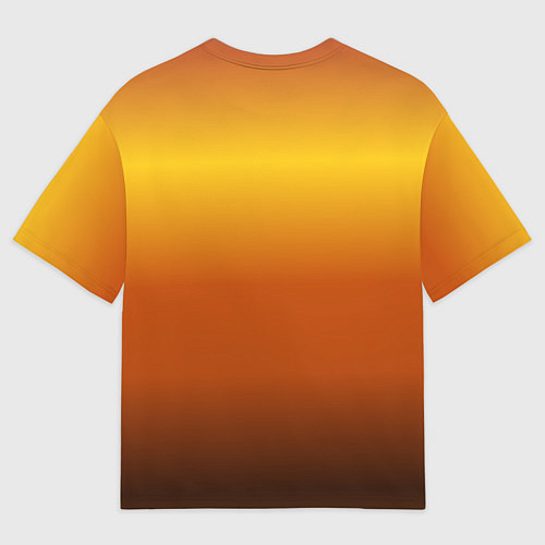 Мужская футболка оверсайз Лев на закате на горе / 3D-принт – фото 2