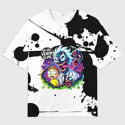 Мужская футболка оверсайз Venom-Rick and Morty - blots