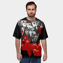Футболка оверсайз мужская Советская экономика - Владимир Ленин, цвет: 3D-принт — фото 2