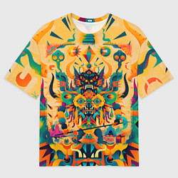 Футболка оверсайз мужская Китайский монстр, цвет: 3D-принт