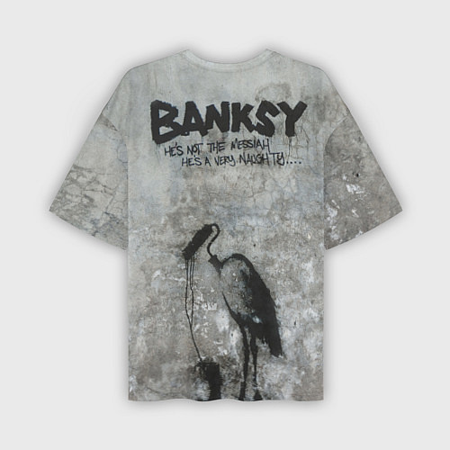 Мужская футболка оверсайз Banksy - wrong war / 3D-принт – фото 2