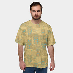 Футболка оверсайз мужская Маски Тики, цвет: 3D-принт — фото 2