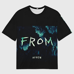 Футболка оверсайз мужская Извне на фоне леса, цвет: 3D-принт