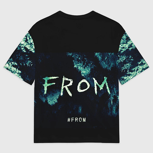 Мужская футболка оверсайз Извне на фоне леса / 3D-принт – фото 2
