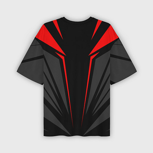 Мужская футболка оверсайз Sport uniform - red / 3D-принт – фото 2