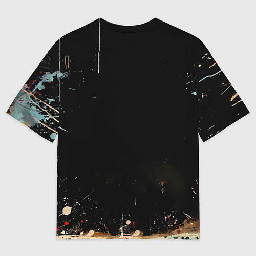 Мужская футболка оверсайз Страус / 3D-принт – фото 2