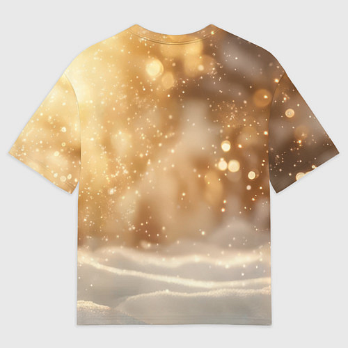 Мужская футболка оверсайз Довольная рыжая лисичка / 3D-принт – фото 2