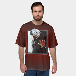 Футболка оверсайз мужская Аниме Токийский Гуль, цвет: 3D-принт — фото 2