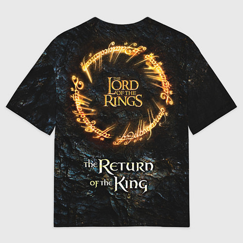 Мужская футболка оверсайз The lord of the rings - the return of the king / 3D-принт – фото 2