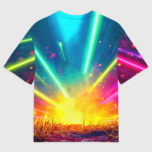 Мужская футболка оверсайз Веселая уточка / 3D-принт – фото 2