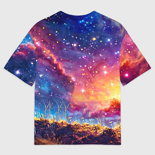 Мужская футболка оверсайз Муравей в космосе / 3D-принт – фото 2
