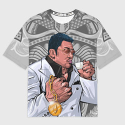 Футболка оверсайз мужская Ма Дон Сок - якудза с капучино, цвет: 3D-принт