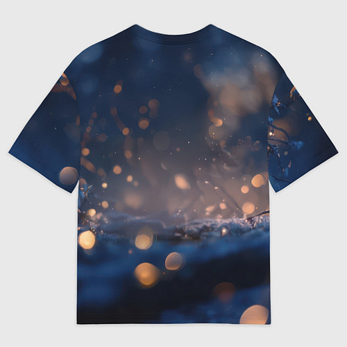 Мужская футболка оверсайз Милые влюбленные совушки / 3D-принт – фото 2