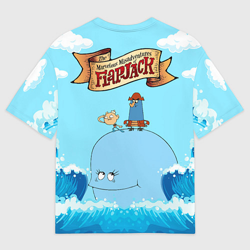 Мужская футболка оверсайз The marvelous misadventures of Flapjack / 3D-принт – фото 2