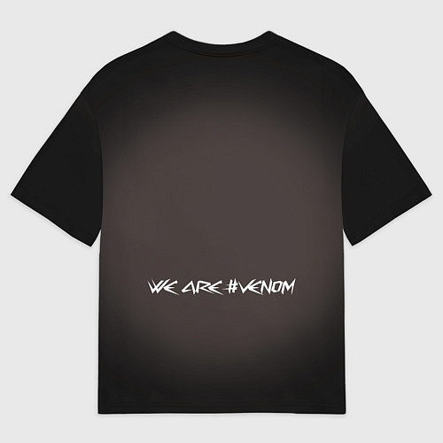 Мужская футболка оверсайз Venom-Trump and Spider-Duck meme / 3D-принт – фото 2