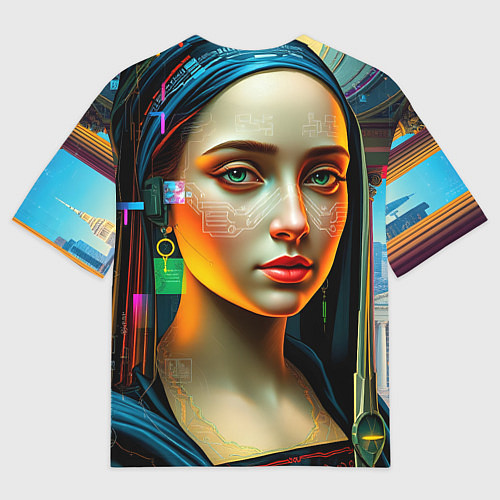 Мужская футболка оверсайз Цифровая классика / 3D-принт – фото 2