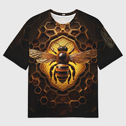 Футболка оверсайз мужская Золотая пчела, цвет: 3D-принт