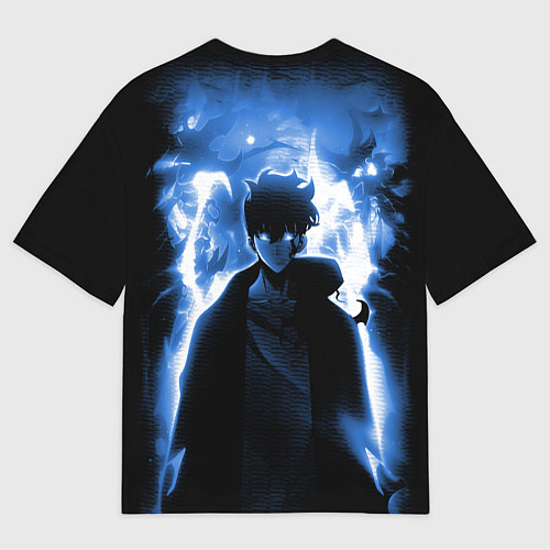 Мужская футболка оверсайз Поднятие уровня в одиночку - магистр теней / 3D-принт – фото 2