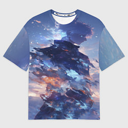 Мужская футболка оверсайз Аниме - магическая битва