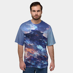 Футболка оверсайз мужская Аниме - магическая битва, цвет: 3D-принт — фото 2