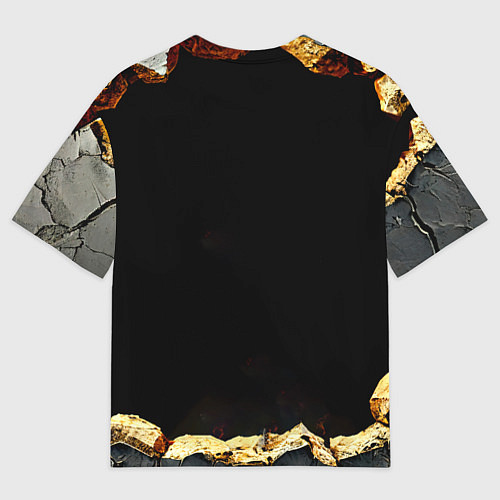 Мужская футболка оверсайз Сурикат на черном / 3D-принт – фото 2