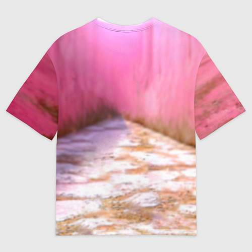 Мужская футболка оверсайз Поросенок в розовом / 3D-принт – фото 2